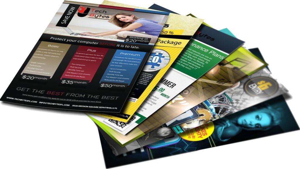Exemples d’impressions publicitaires